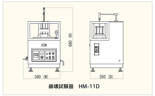 HM-11E 崩壊試験器E,D（上下運動数/可変型）